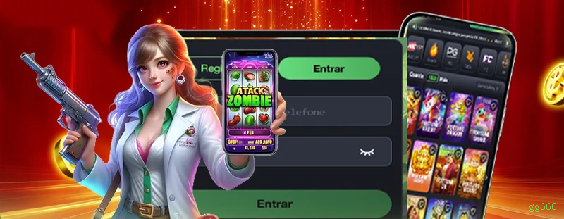 Aplicativo móvel gg666 para iOS e Android